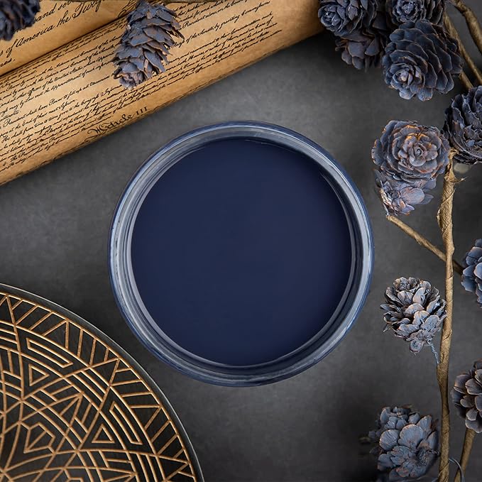 Dixie Belle Paint Company Chalk Finish Furniture Paint - In the Navy (32oz) - Matte Dark Navy Chic Chalk Mineral DIY Furniture Paint