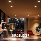 PAR30 Short Neck Halogen Flood Light Bulbs, 120V 50W PAR30 Light Bulb, Dimmable, High Output, E26 Medium Base, 2700K Warm Lighting, 3000 Hours for Recessed Light Bulb(6 Pack)