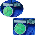 Circular Bubble Levels 2.4 Inch 60mm Accuracy 15'/2 Round High Precision Aluminium Bullseye RV leveling Bubble Levels For Motorhome, Camping, Trailer, Construction, CNC machine(Circular-6012silver)