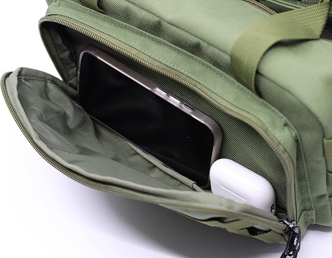 Coreflex 12-Inch Heavy Duty Tool Bag - Tactical, Gear, Range, EDC, Multi-Purpose Work Bag for Mechanics, Electricians, Carpenters, Builders, Plumbers (Olive Green)