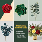 Sparkle Plenty Silk Sensation Artificial Flower & Plant Leaf Cleaner and Shine - Fake Flower Dusting Spray - Silk Plant Cleaner Spray No Wipe - Drip Dry Cleaning Supplies for Artificial Tree (32oz)