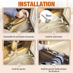 Split Arm Operator for Left Hand with Handle for Replacing Damaged Window Crank Fit Andersen Perma-Shield Casement Window (1982-1995), Stone Color