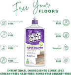 Quick Shine Hardwood Floor Cleaner 27oz, 2Pk| Use in Spray & Vac Mops| Removes Dirt & Scuff Marks| Ready-to-Use, Streak Free, No Rinse| Safer Choice Cleaner| Perfect for Gentle and Effective Cleaning