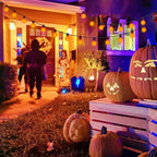 25 Pack G40 Orange Halloween Replacement Light Bulb, G40 Orange Christmas Lights Bulbs for Halloween Outdoor Patio String Lights, E12 Candelabra Base Night Light Bulbs, 5 Watt, 120 Volt