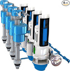 Danco HYR460 HyrdroRight Water-Saving Toilet Tank Repair Kit with Dual Flush Valve, Includes Dual Push Btton Handle in Chrome (Pack of 4)