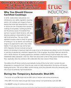 TI-4B 30 inch Built-In 4 Burner Induction Glass-Ceramic Cooktop, 7400W, UL858 Certified