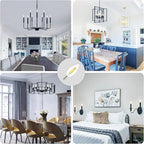 Depuley LED Light Bulbs E12: 24-Pack Candelabra Light Bulb 4W Candle Bulb Equivalent 40W - Edison Vintage Bulbs Daylight 5000K C35 Clear Bulb 500 LM 80+CRI Non-Dimmable