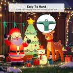 25FT Outdoor Extension Extension Cord for Halloween Christmas Inflatables with Multiple Outlets Green Electrical Cord with Multiple Plugs Outdoor Christmas Blow Up Decorations Light Extension Cords