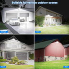 ledmo 150W LED Flood Light with 360° Rotatable Head, 5000K 18000LM Modern Outdoor Wall Lights, LED Security Commercial Exterior Wall Pack Light Fixture, Switch Control for Backard, Garage, Shop, Barn