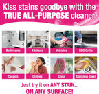 Quick 'n Brite All-Purpose Cleaner & Heavy-Duty Bathroom Cleaning Kit – 80oz Paste & 64oz Scum Off Liquid for Shower, Tile, Grout, Glass & Home Cleaning