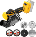 3" Cordless Cut Off Tool Compatible With DeWalt 20V MAX Battery(NO Battery) Mini Circular Saw Brushless Compact with 3" Blades,19000RPM,Removable Dust Cover for Metal/Wood/Tile/Plastic