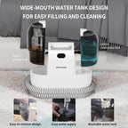 COCEAN Multi-Purpose Portable Carpet and Upholstery Cleaner, Carpet Cleaner Machine Powerful Suction Spot Cleaning, Deep Stain Cleaning for Carpet, Car Seats, Pets, Couches, with BrushHead (White)