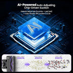 Cordless Vacuum Cleaner,600W 65KPA Dual Motor Vacuum for Home with AI Auto Suction,70Min Runtime,Stick Vacuums with Self-Standing Design,LED Headlights for Carpet,Hardwood Floors,Pet Hair,Tile