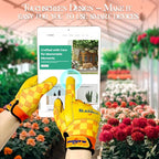 Leather-Gardening-Gloves for Women,Thorn-Proof Work-Gloves for Weeding,Digging,Planting,Pruning Yard garden Gloves