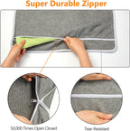 XL Hanging Laundry Hamper, Extra Large Tear-resistance Door Hamper with 2 Types Hooks for Dirty Clothes, Save Bathroom Space Hanging Laundry Bag (36.5x 22 Inch,Grey)