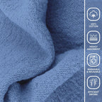 REED & PICK Cotton Shop Towels Blue – (Pack of 150) Size 14x14 Inches Cleaning Rags – Absorbent Shop Rags and Multipurpose Cleaning Towels for Automobiles, Industries, Garage and Homes