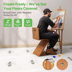 39" x200' Heavy-Duty Floor Protection | Construction Grade Carpet Protector | Drop Cloth Plastic Film for Hardwood Floors | Waterproof Painters Covering with No Residue(Summit White)