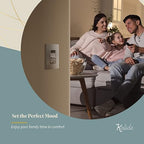 TOPGREENER Digital Dimmer Light Switch for 200W Dimmable LED/CFL Lights, Single Pole/3-Way LED Slide Dimmer Light Switch, Neutral Wire Not Required, UL Listed, TGSDS3-NK, Nickel, 1 Pack