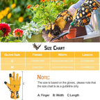 Leather-Gardening-Gloves for Women,Thorn-Proof Work-Gloves for Weeding,Digging,Planting,Pruning Yard garden Gloves