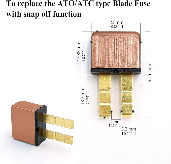 7.5A, Automotive Circuit Breaker, Plug in Mounting, ATC Blade Type Terminal Connection (2 pcs)