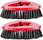 [2 Pack] Scrub Brushes, Floor Cleaning Brush Scrubber Replacements Compatible for O Cedar EasyWring 1-Tank Spin Mop System, Scrub Brush Attachment for Cleaning Bathroom, Kitchen, Tub and Tile