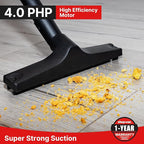 Shop-Vac 5 Gallon 4.0 HP Wet/Dry Vacuum with Blower Function, Stainless Steel Tank, Portable Shop Vacuum with Wheels, Includes Filters, Hose & Accessories, Ideal for Garage and Workshop