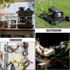 EP 50 Ft 14/3 SJEOW Heavy Duty Outdoor Extension Cord, Yellow 3-Outlet Power Cable with LED Lighted Plug, Water-Resistant for Indoor/Outdoor Use, Lawn, Garden, Appliances & Tools