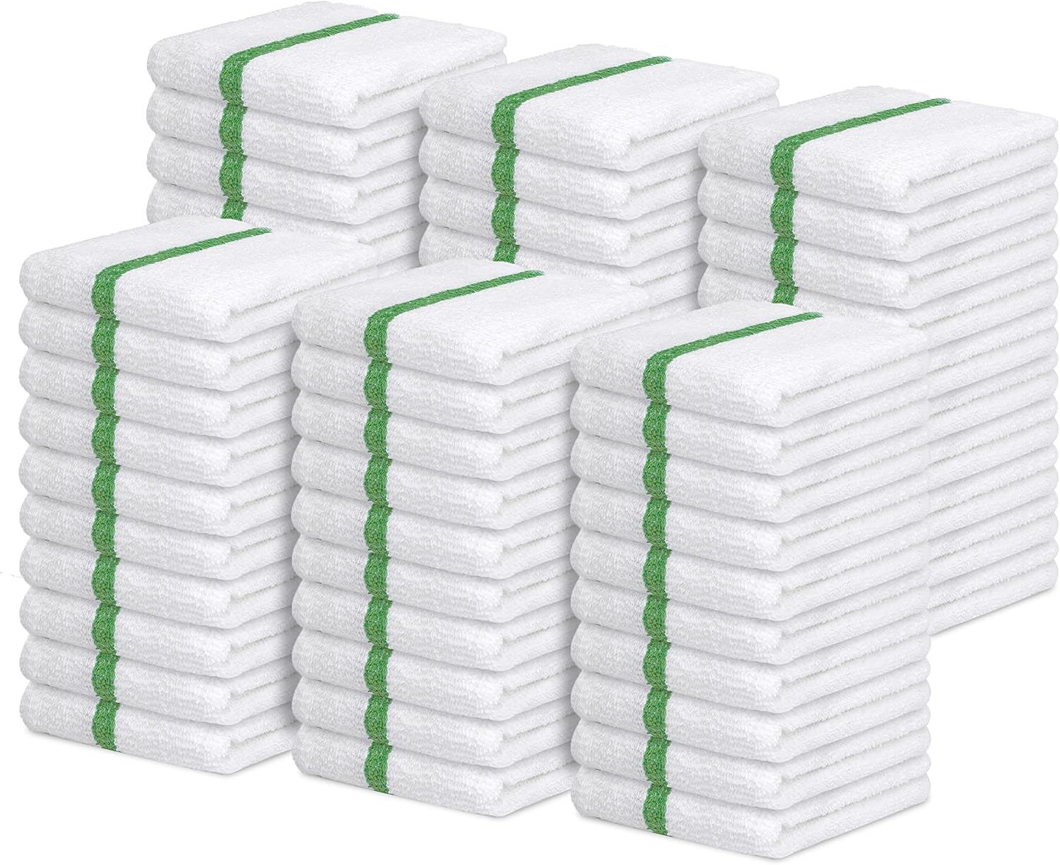 Avalon Towels Terry Bar Mop Towels (Value Pack of 60) Size 16"x19" – Absorbent and Durable, Multipurpose Cleaning Rags, Cotton Cleaning Cloths, Terry Cloth Rags, Reusable Shop Rag