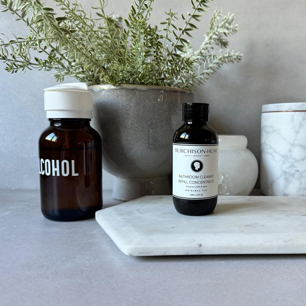 Murchison-Hume Plant-Based, Multi-Surface, Tub and Tile Bathroom Cleaner, Travel-Friendly, Eliminate Odor, Reduce Plastic Waste, Original Fig, 3.4oz Refill Concentrate