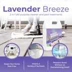 Hygea Natural Spotless Essentials - Concentrated Multi-Surface Cleaner for Home & Kitchen - Eliminates Dust Mites, Bed Bugs, Ants, Lice - Child & Pet Friendly - 128oz (Lavender Breeze Scent)