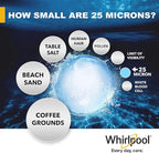 Whirlpool 10" x 4.5" Whole House Large Capacity Sediment Filter WHKF-GD25BB, NSF Certified 25 Micron Filtration, 6-Month Life, Replacement Cartridge Fits Most Home Standard Filter Housings