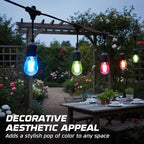 OHLECTRIC Transparent Pink Night Light Bulbs (10-Pack) 11W S14 Sign Bulb, Decorative Light Bulbs, E26 Medium Base, Colorful Bulbs, Dimmable, Sign Replacement Lamp for Indoor & Outdoor Use.Avg Hrs 5000