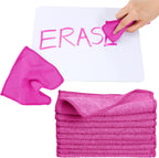 Tanlade Microfiber Cleaning Cloth 6"x6" Cleaning Rags Reasonable Kitchen Towels Microfiber Towels Cars Wash Dry Erase Cloth (Pink,30 Pcs)