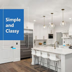 LIDER Brushed Black Minimalist Design Decorator Switch, Frameless Paddle Wall Light Switch, On/Off Rocker Switch, 3-Way or Single Pole, Residential Grade, UL Listed, 3 Wire, 15A 120-277VAC, 5 Pack