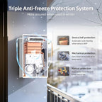 MIZUDO Tankless Water Heater Propane Outdoor Installation Max 5.1 GPM 120,000 BTU CSA Certified Constant Temp High Power On Demand Hot Water Heater for Big Family Whole House, Gen 2