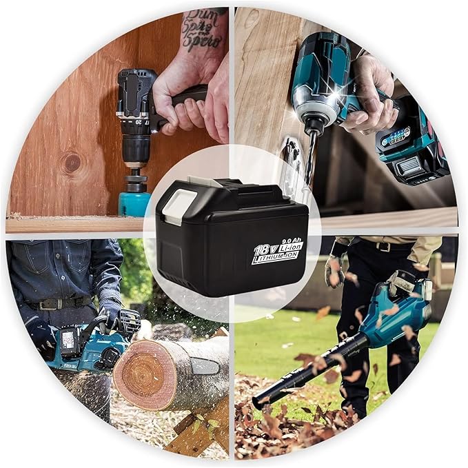 9.0Ah Battery Replacement for Makita 18V Battery Compatible with 18 Volt BL1890B BL1860B BL1850B BL1840B BL1830B BL1815 Battery