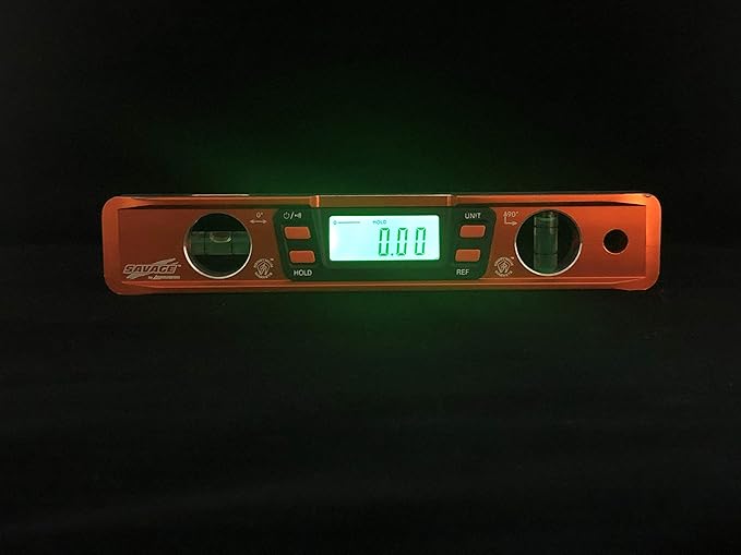 Swanson Tool Co SVT200 9 Inch Savage Digital Magnetic Aluminum Billet Torpedo Level,Orange