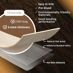 GSCIT Club Oak Edge Banding, 7/8 inch x 250ft roll of Veneer White Edge Banding Pre-glued Flexible, Real Wood Tape Banding for Cabinet Repair Furniture Restoration