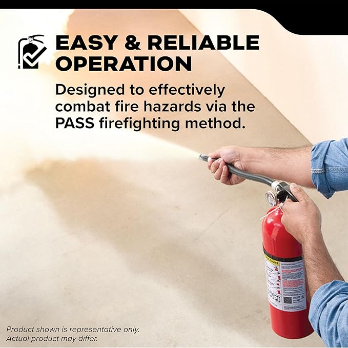 Kidde Commercial-Grade Fire Extinguisher for Office, Schools, Rechargeable, 2A10BC