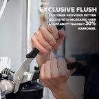 Olympia Tools 10-Inch Tongue and Groove Pliers, Straight Jaw Pliers with Cushion grip, 6 Jaw positions, 2.1" Jaw Capacity