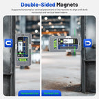 Laser Detector, Huepar Pro LCD & LED Laser Receiver LR300 for Laser Level -Green&Red Beams Outdoor, Compatible with Huepar & Pro Laser Levels with Pulse Mode, Up to 660Ft, IP65, Magnet, Clamp Included