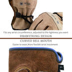 Leather Work Gloves for Men or Women. XX-Large Glove for Gardening, Tig/Mig Welding, Construction, Chainsaw, Farm, Ranch etc. Cowhide, Cotton Lined, Utility, Firm Grip, Durable. Coffee-grey 2XL