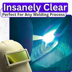 The King 2-Tone | Gold/Blue Shade 10 Welding Lens | Changes Color With Angle - Gold/Blue | 2" x 4.25" | Extremely Clear Fixed Shade 2x4 Welding Lens | Ridge Products Welding Lens