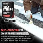 Pro Stripe Line Marking Paint – Courts, Parking Lots & Surface Restoration - (White, 1 Quart)