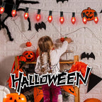 Abeja Flicker Flame Light Bulbs C7 Clear Flame Shape Candelabra Bulbs Fits C7 / E12 Base String Lights, Candelabra Lights, 25Pack