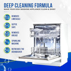 Dishwasher Cleaner and Deodorizer Tablets 26-Pack, Deep Cleaning Descaler for Dishwasher Machine, Heavy Duty, Septic Safe, Removes Grease & Build-ups, 1 Year of Cleaning Supplies (Unscented)