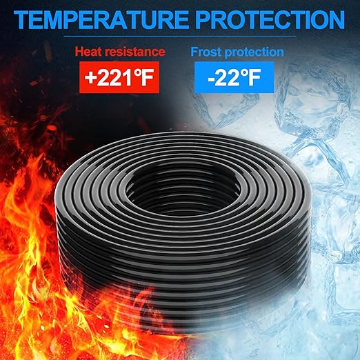 NAOEVO 14 Gauge Wire 6 Conductor Electrical Wire, 14 AWG Stranded PVC Cord, 12V Low Voltage/Tinned Copper/Flexible Cable for Automotive Wiring, Lamp Cord, Marine Cable (50FT)