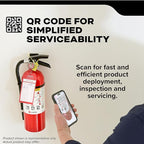 Kidde Commercial-Grade Fire Extinguisher for Office, Parking Garages, Rechargeable, 3A40BC