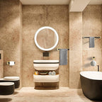 TURS 5-Piece Bathroom Hardware Set Black and Gold Towel Bar Sets Include 24 Inch Towel Bar Hand Towel Holder Toilet Paper Holder and 2 Towel Hooks,Stainless Steel Wall Mounted