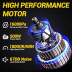 Cordless Vacuum Compatible with 𝗗𝗘-𝗪𝗔𝗟𝗧 20V Max Battery (No Battery), Handheld Battery Powered Vacuum Cleaner for Wood Floor, Carpet, Car Cleaning, 125AW (Tool Only)